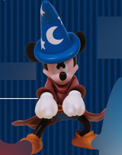 Mickey Mouse (Sorcerer's Apprentice), Disney, Fantasia, Medicom Toy, Pre-Painted